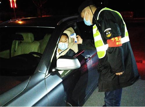 常州夜晚門崗測溫